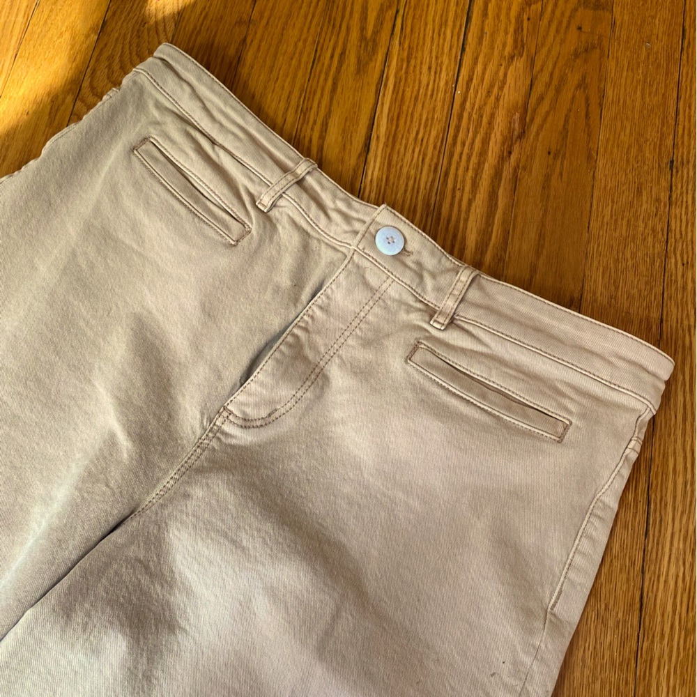 Cropped Wide Leg Loft Jeans